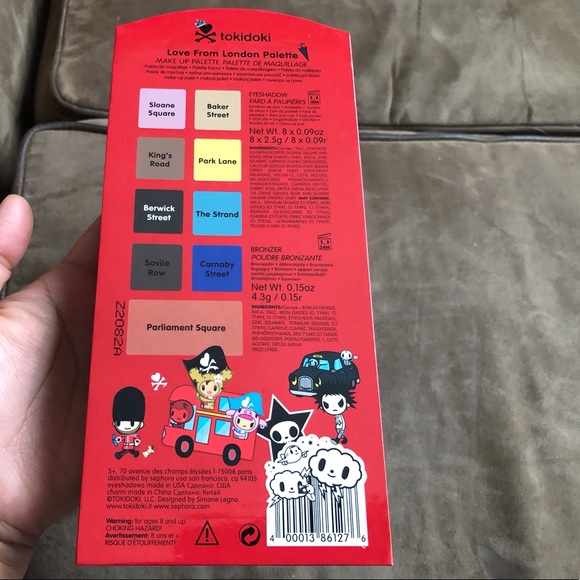 Tokidoki for Sephora "Love From London" Eyeshadow Palette Eye Shadow Makeup - Picture 6 of 12